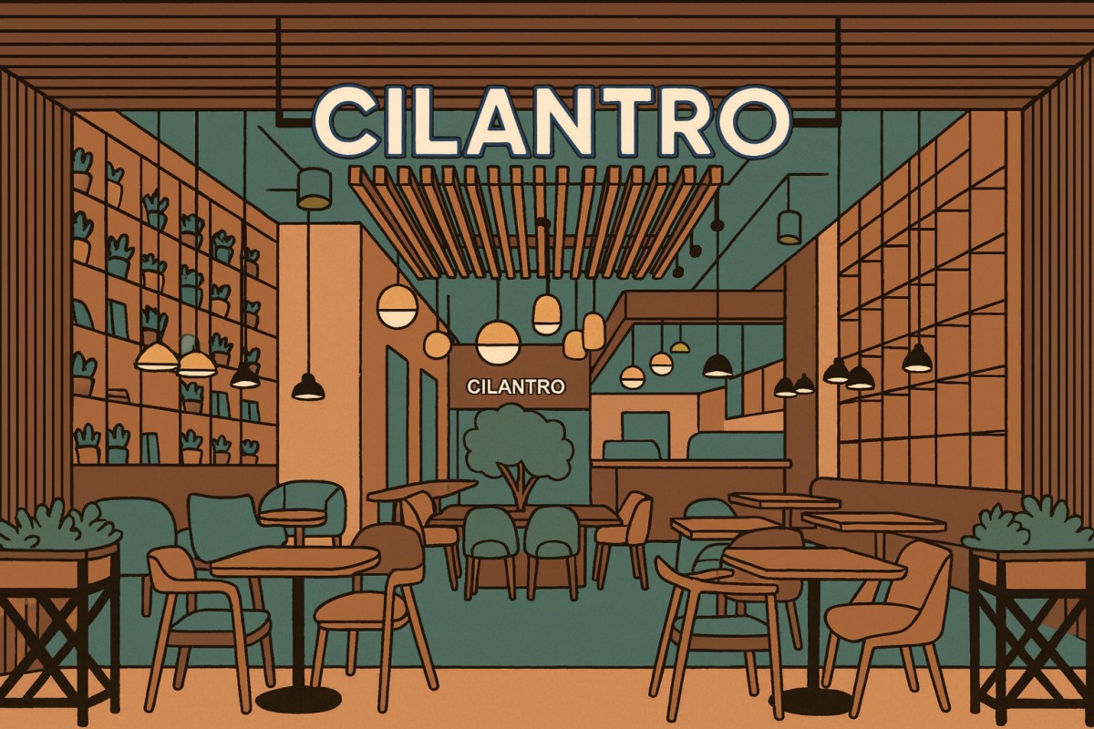CIlantro Cafeの内装（イメージ）