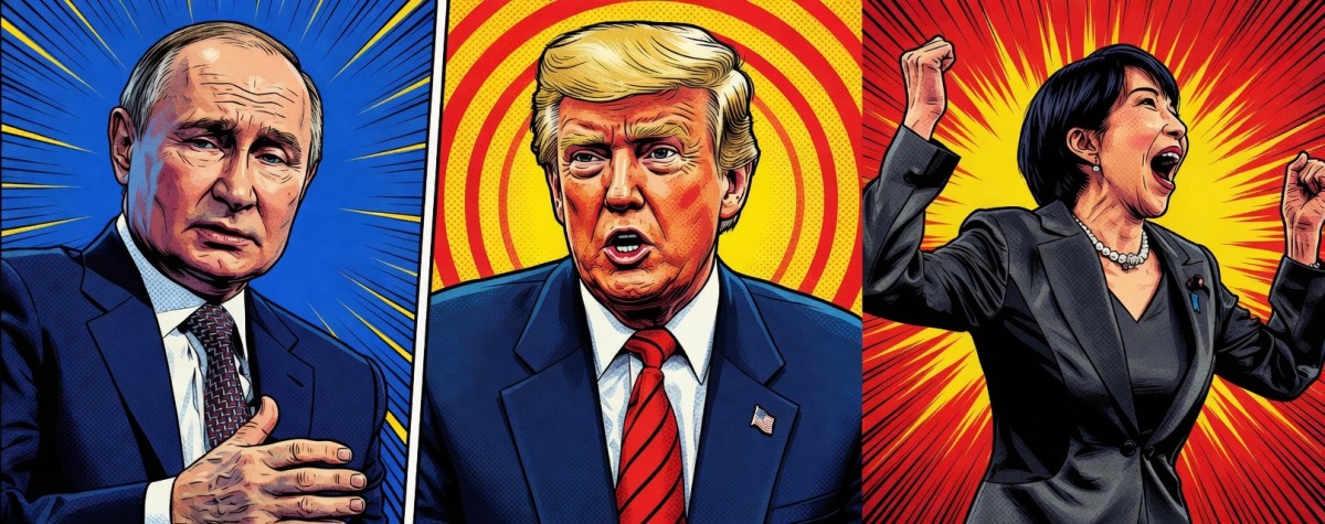 プーチン大統領、トランプ大統領、高市首相には共通する問題がある。