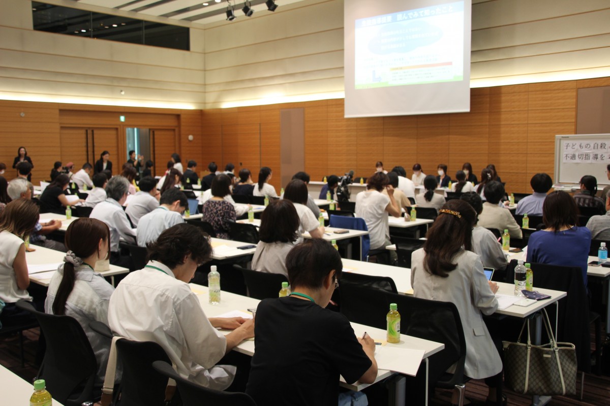 衆議院第一議員会館で行われた「子どもの自殺と不適切指導を考える」院内集会(2025年5月21日、撮影:渋井哲也)