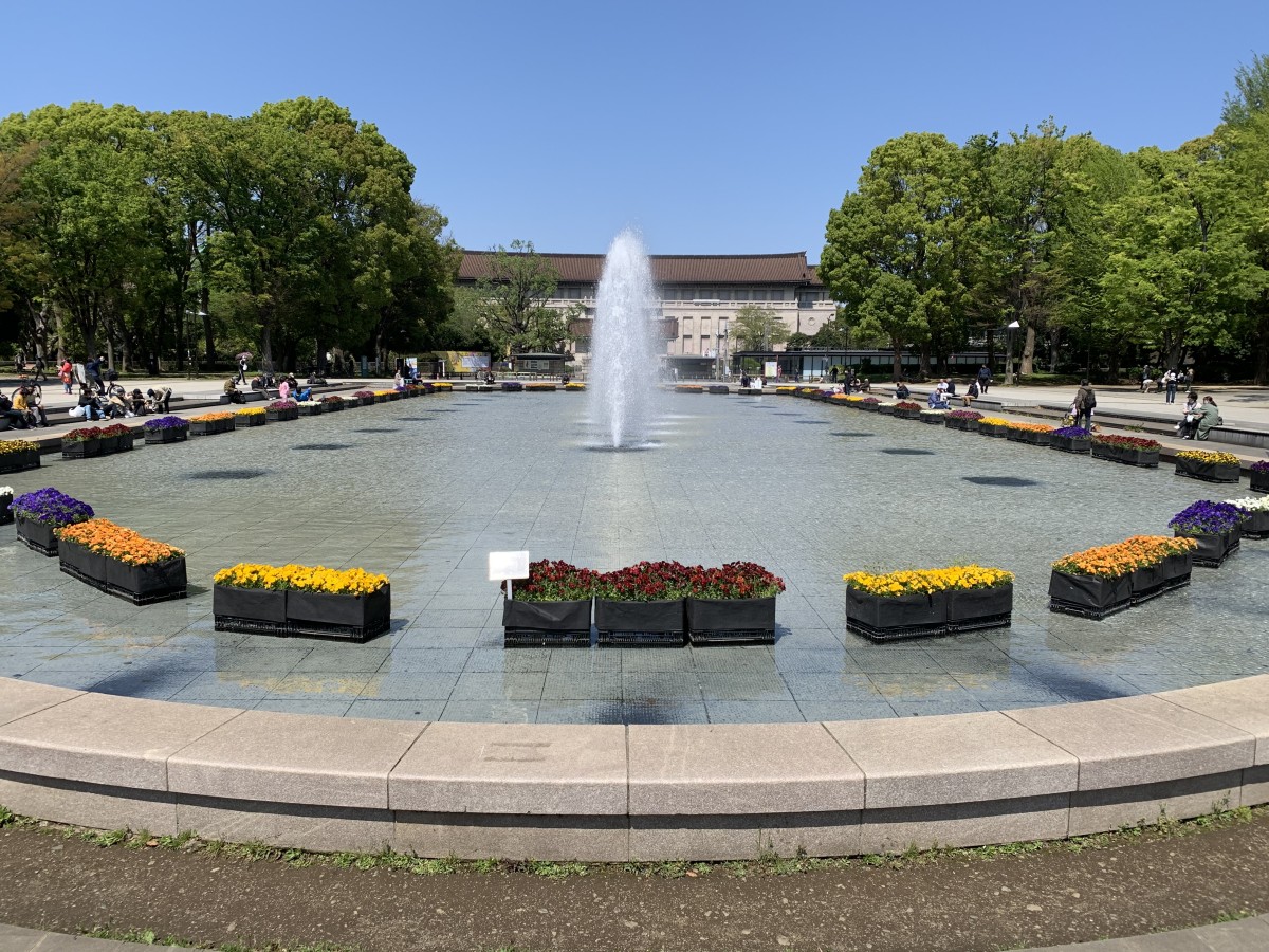 上野公園の噴水(撮影:渋井哲也)