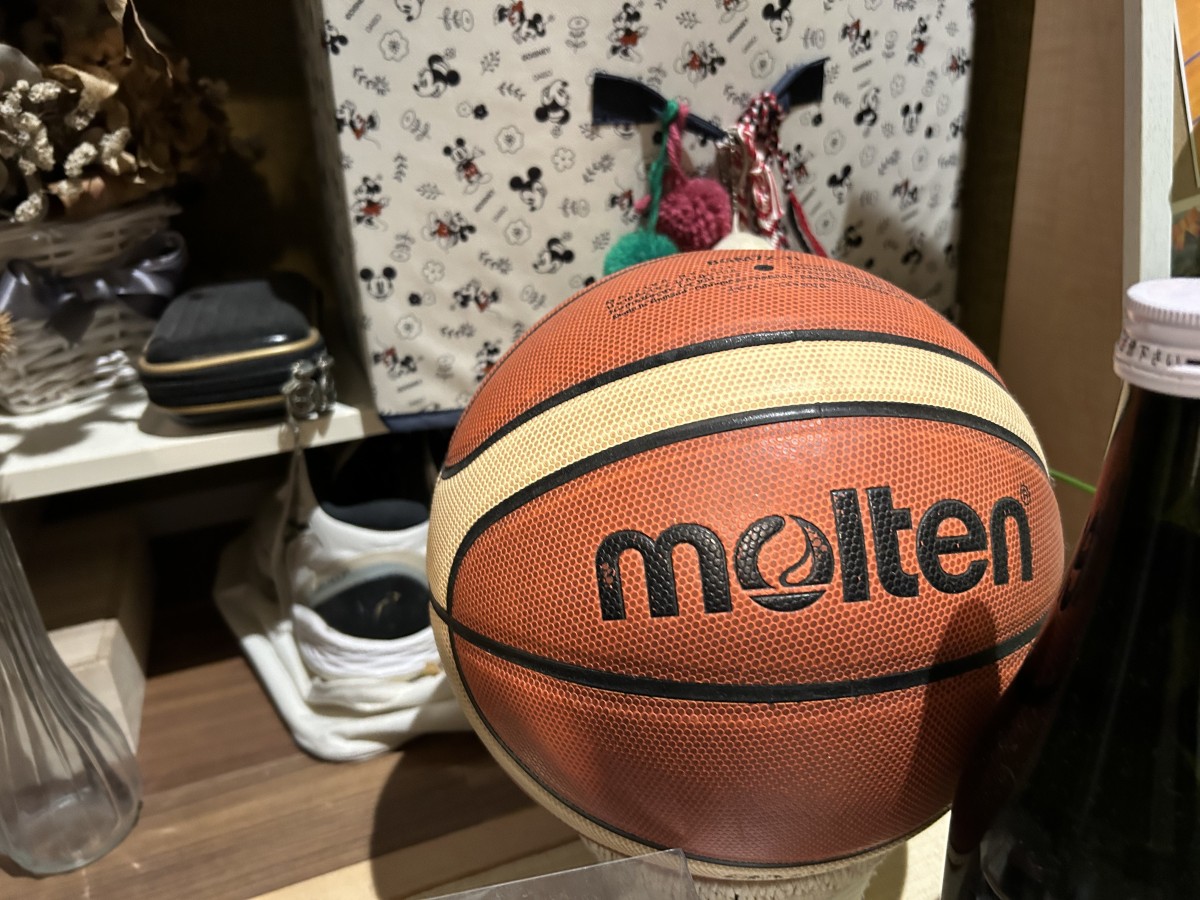 Aの自宅にあるバスケットボール