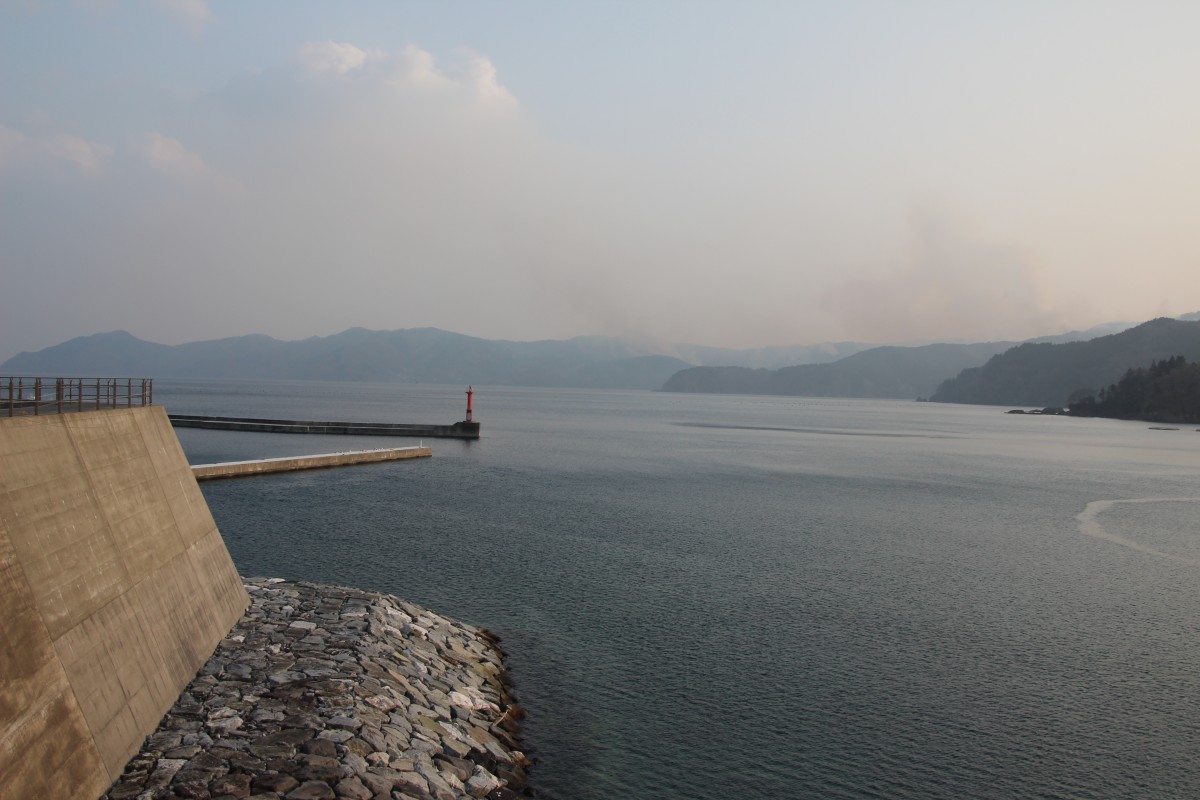 大船渡市三陸町越喜来から（撮影：渋井哲也、25年3月2日）