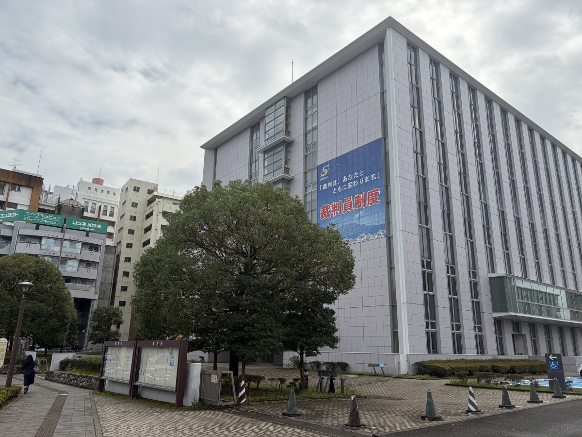 証人尋問で担任が証言した鹿児島地裁（撮影：渋井哲也）