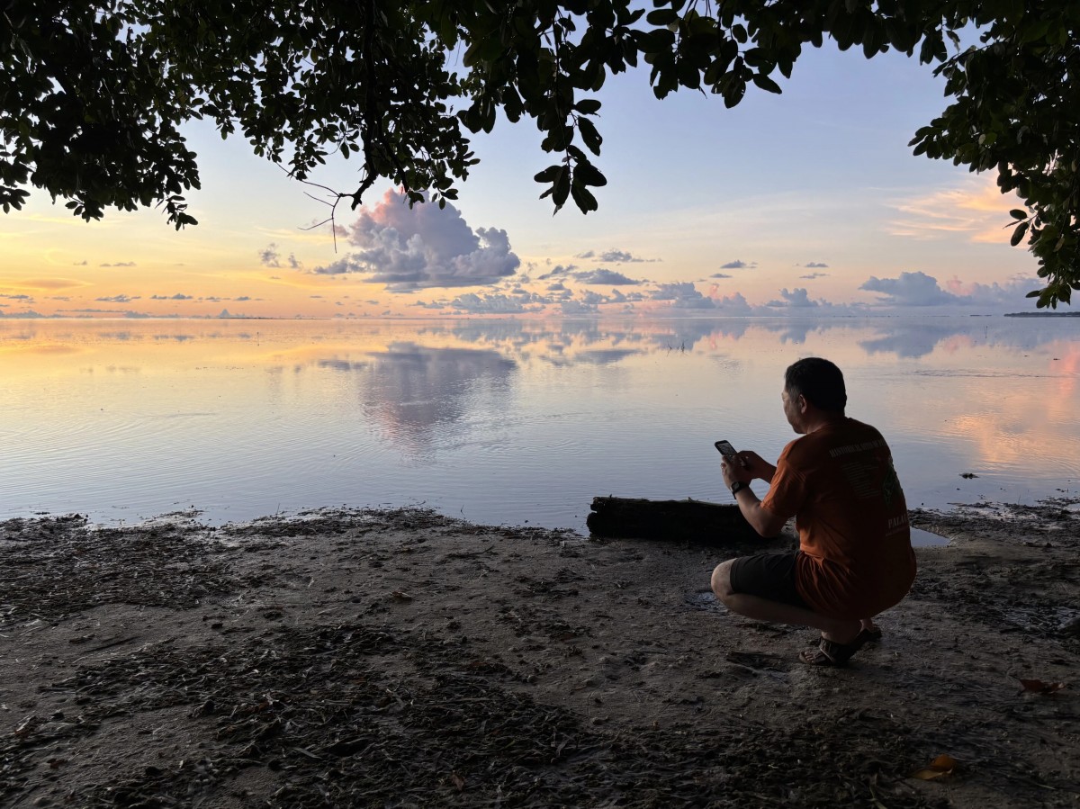 今年のベスト「撮ってもらった写真」撮影：Yさん　ペリリュー島にて。