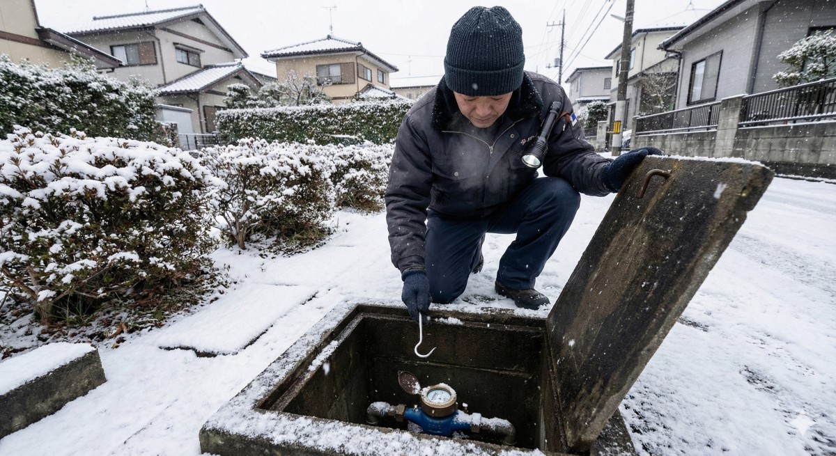 寒い中を一軒一軒ご苦労さまです
