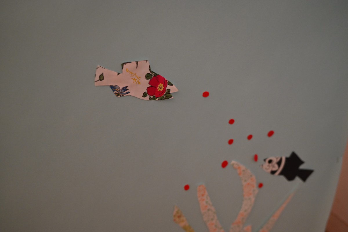 目が花になってしまった。わたしのさかな。