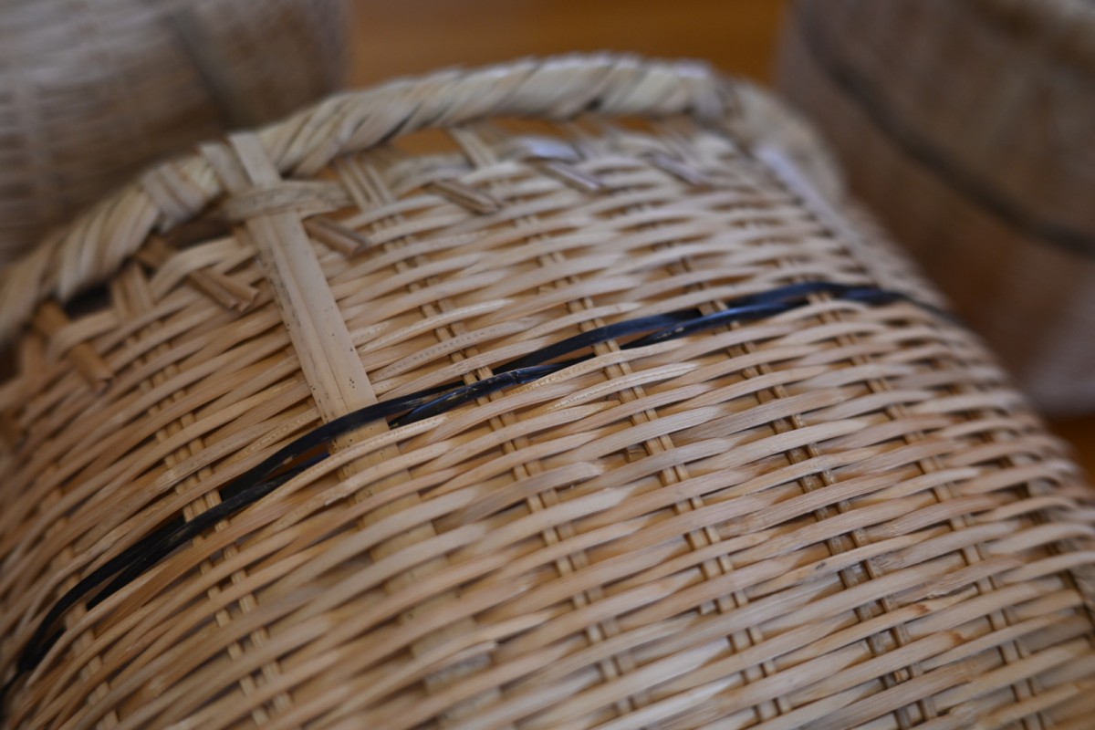 うつくしいね、カゴをみていると、作っているときの姿も見えるよう。