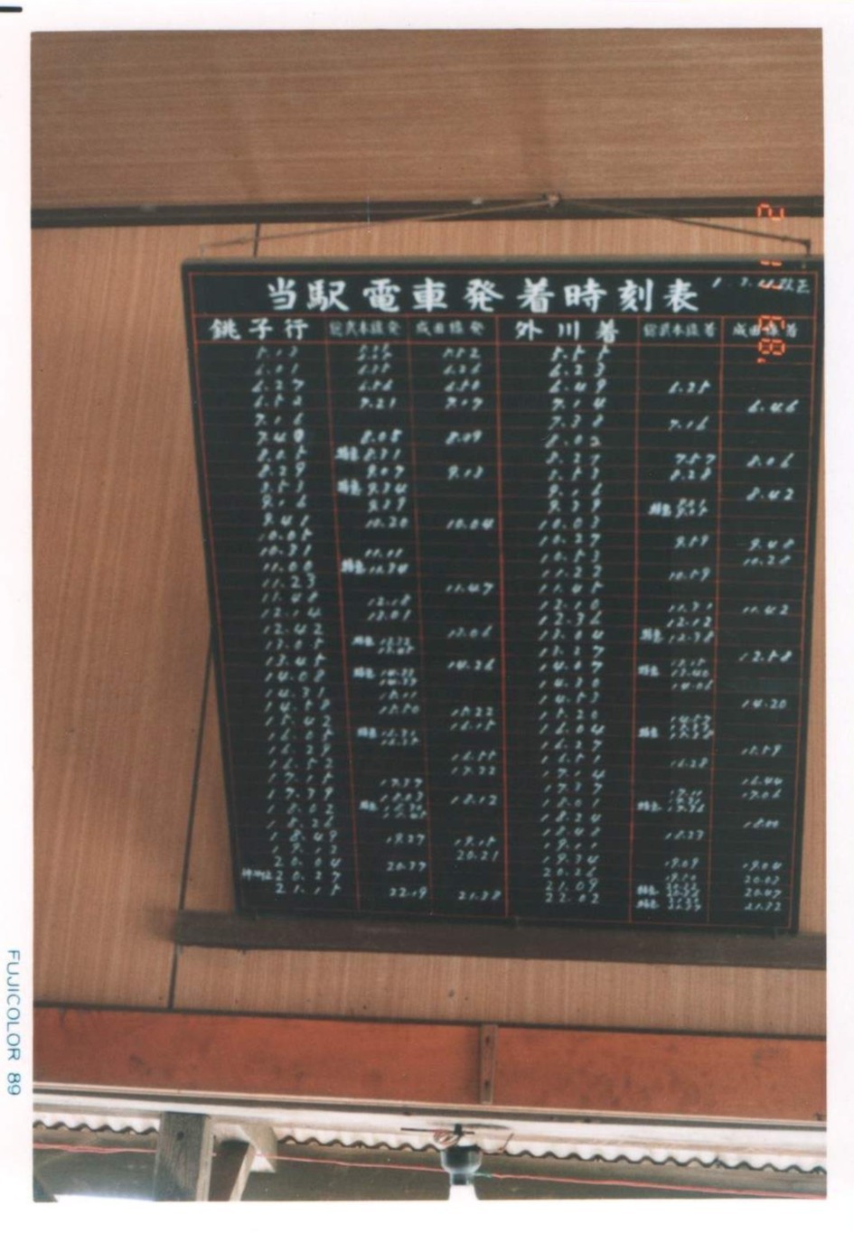 外川駅の時刻表
