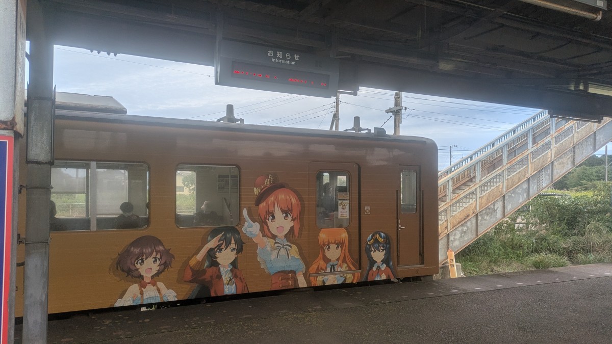 鹿島臨海鉄道のガルパン列車。