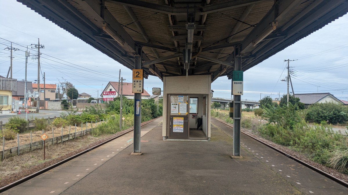 鹿島臨海鉄道大洋駅。