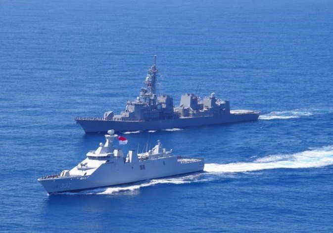 ８月８日に相模湾で海上自衛隊と共同訓練を行ったインドネシア海軍のフリゲート艦「イ・グスティ・ングラ・ライ」（自衛艦隊ウェブサイトより）