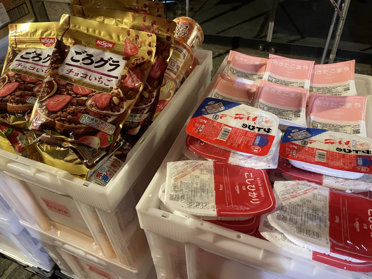 バスカフェで提供しているパックご飯